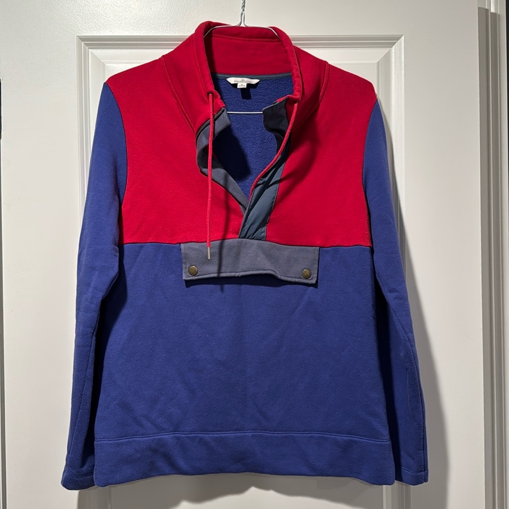 Ll bean color block sweatshirt